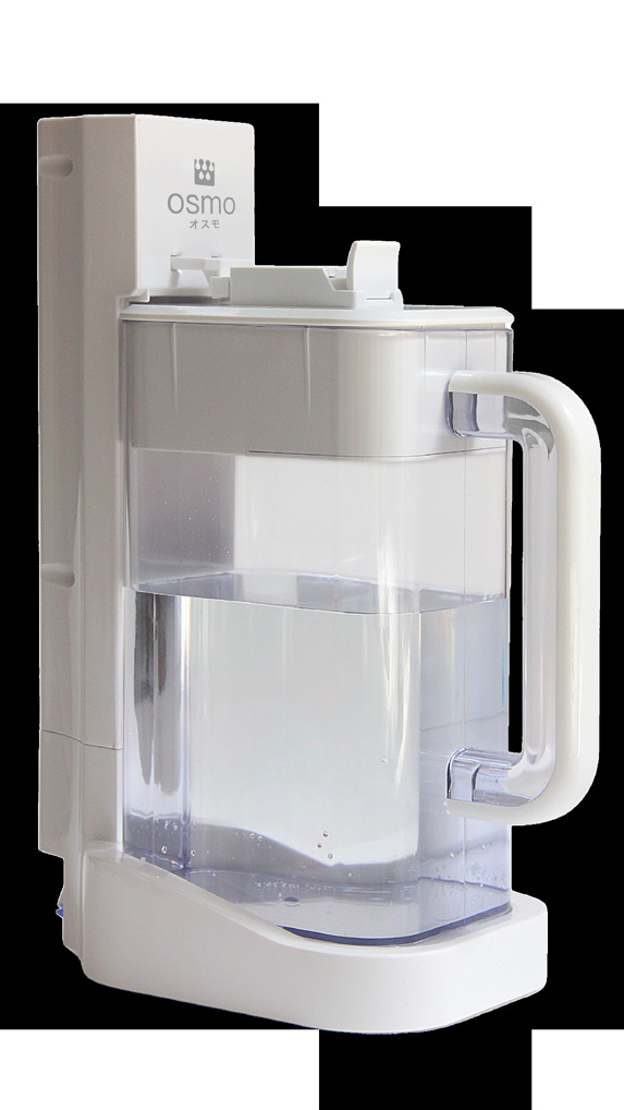 OSMO-G compact water purifier with included 2.5L pitcher