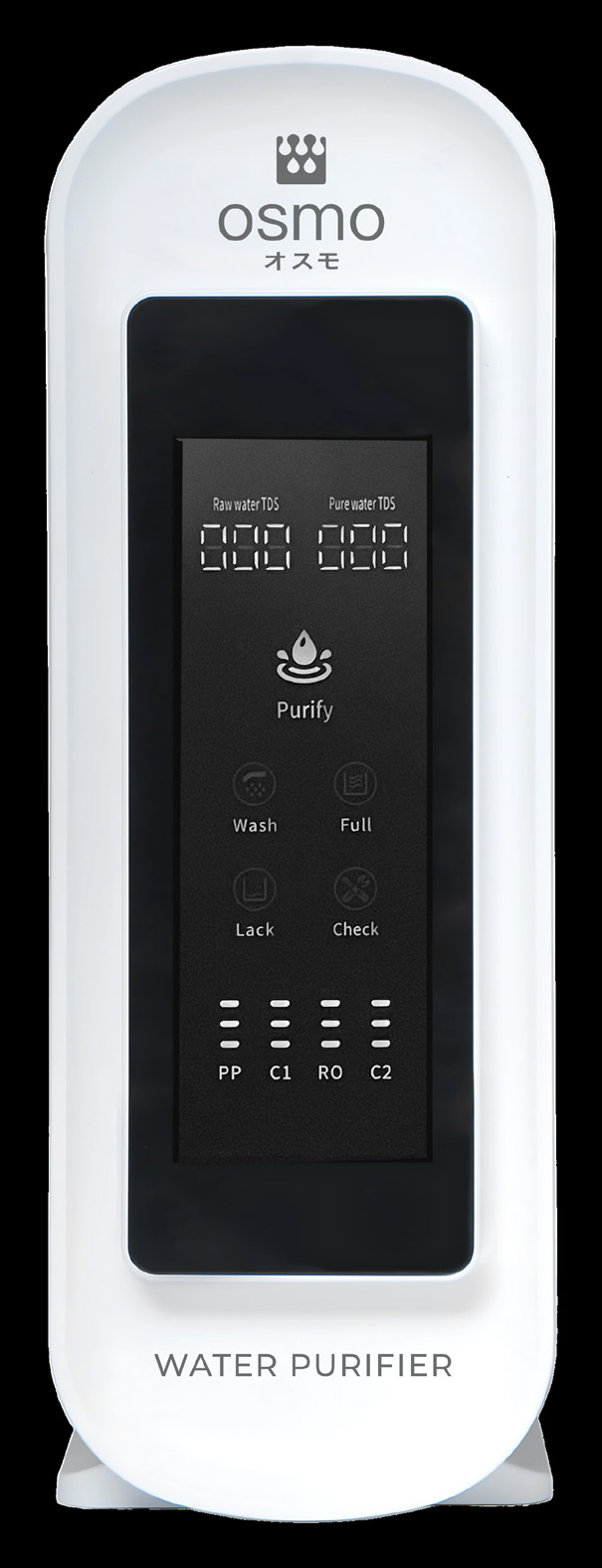 OSMO-S water purifier with digital TDS display panel